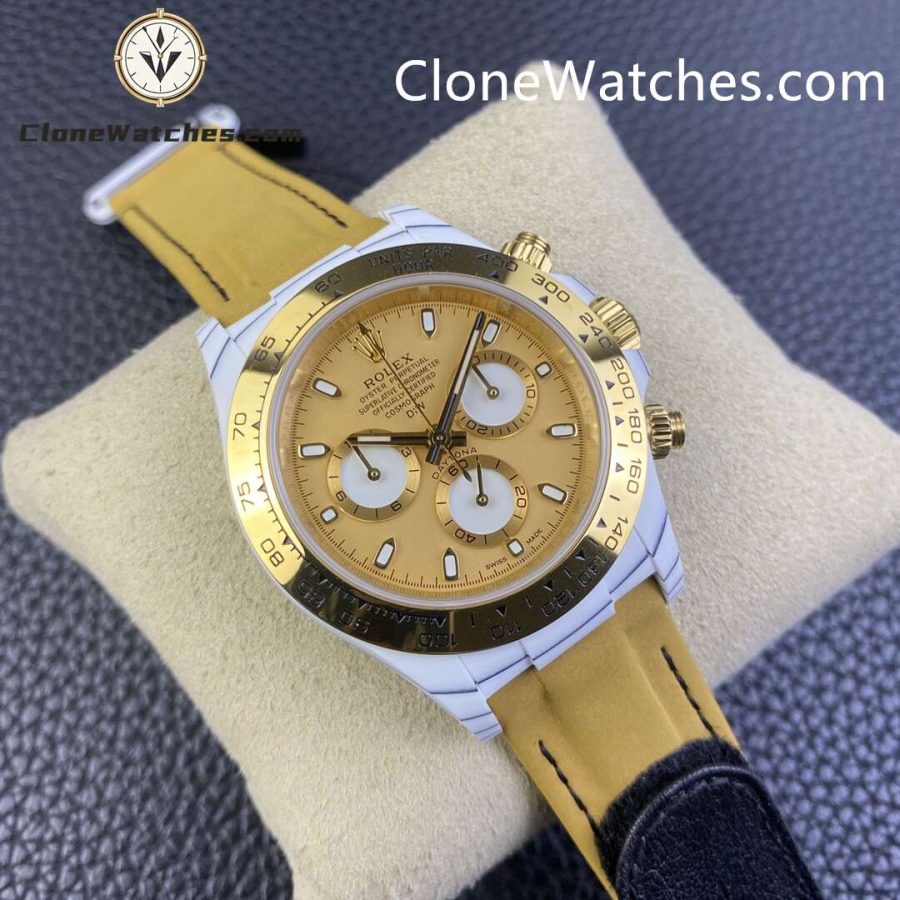 Modified Super Clone Watches 1:1 DiW Rolex Daytona Carbon Fiber GOLDEN ESSENCE - Image 2