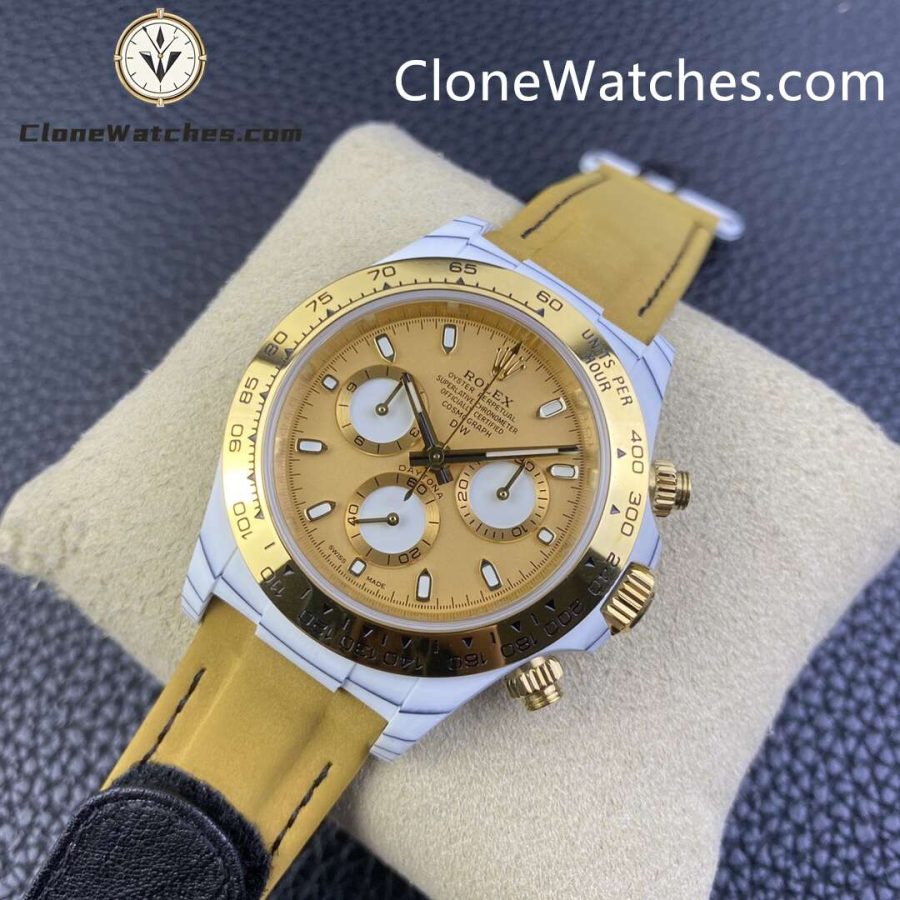 Modified Super Clone Watches 1:1 DiW Rolex Daytona Carbon Fiber GOLDEN ESSENCE - Image 3