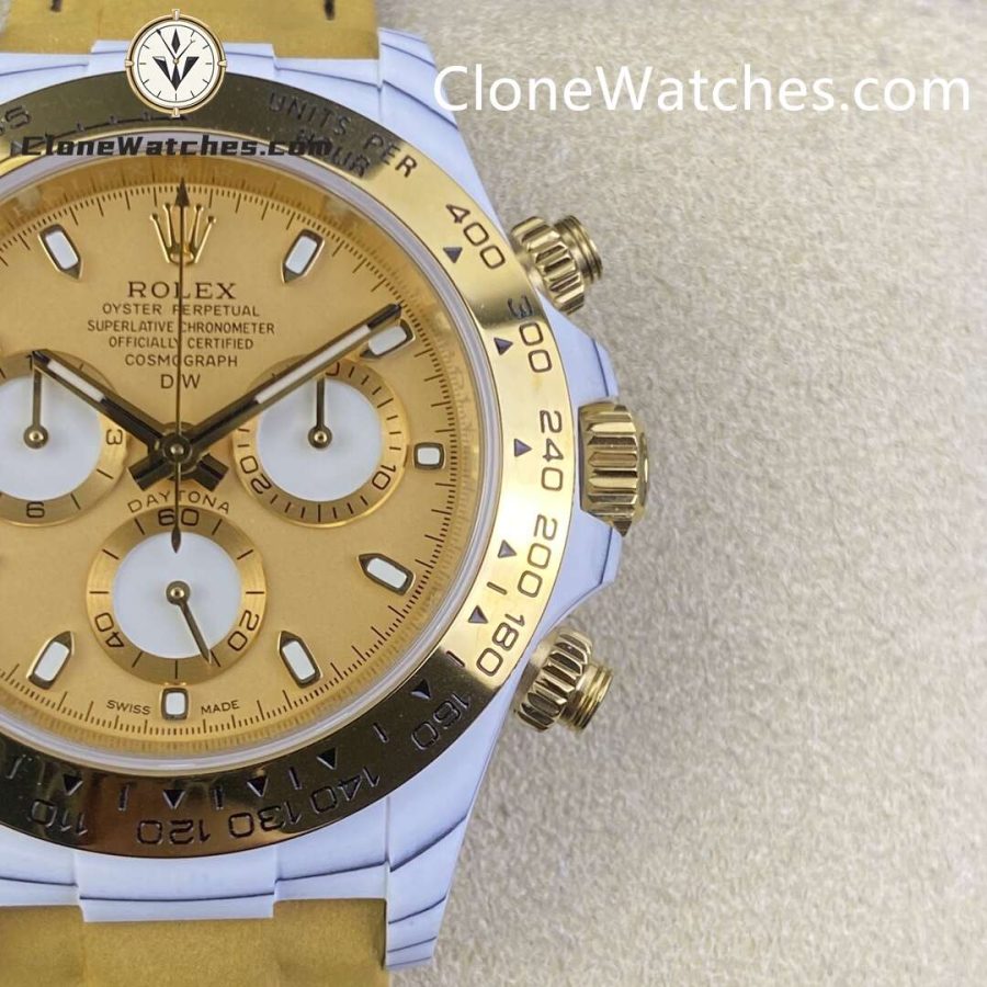 Modified Super Clone Watches 1:1 DiW Rolex Daytona Carbon Fiber GOLDEN ESSENCE - Image 5