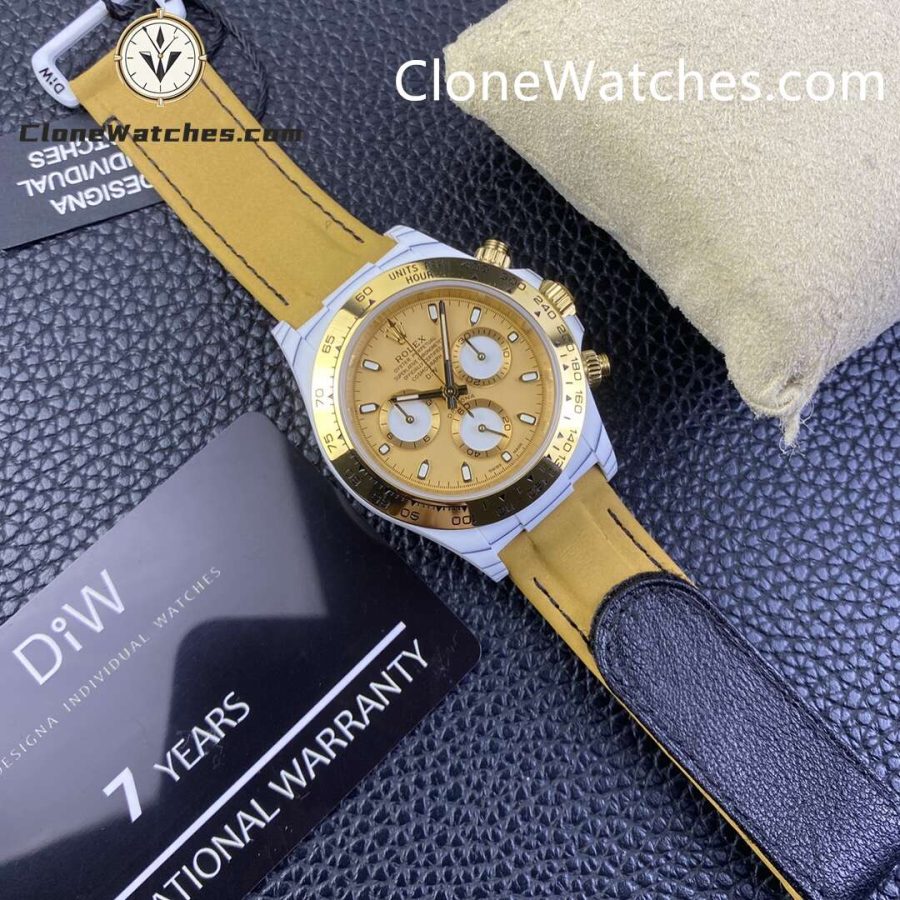 Modified Super Clone Watches 1:1 DiW Rolex Daytona Carbon Fiber GOLDEN ESSENCE - Image 6