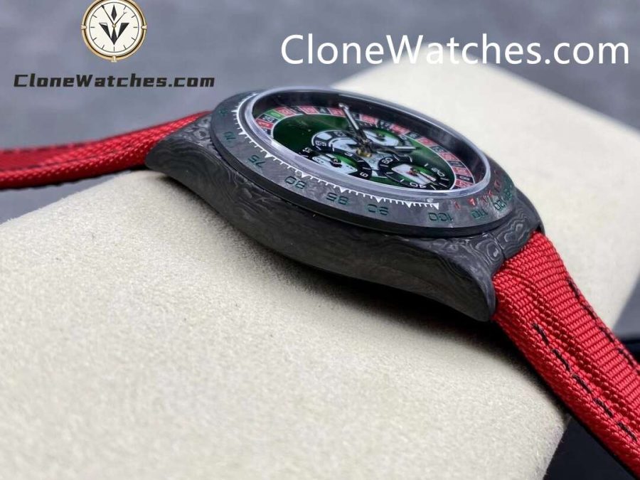 Modified Super Clone Watches 1:1 DiW Rolex Daytona NTPT Carbon LUCKY PLAYER - Image 5