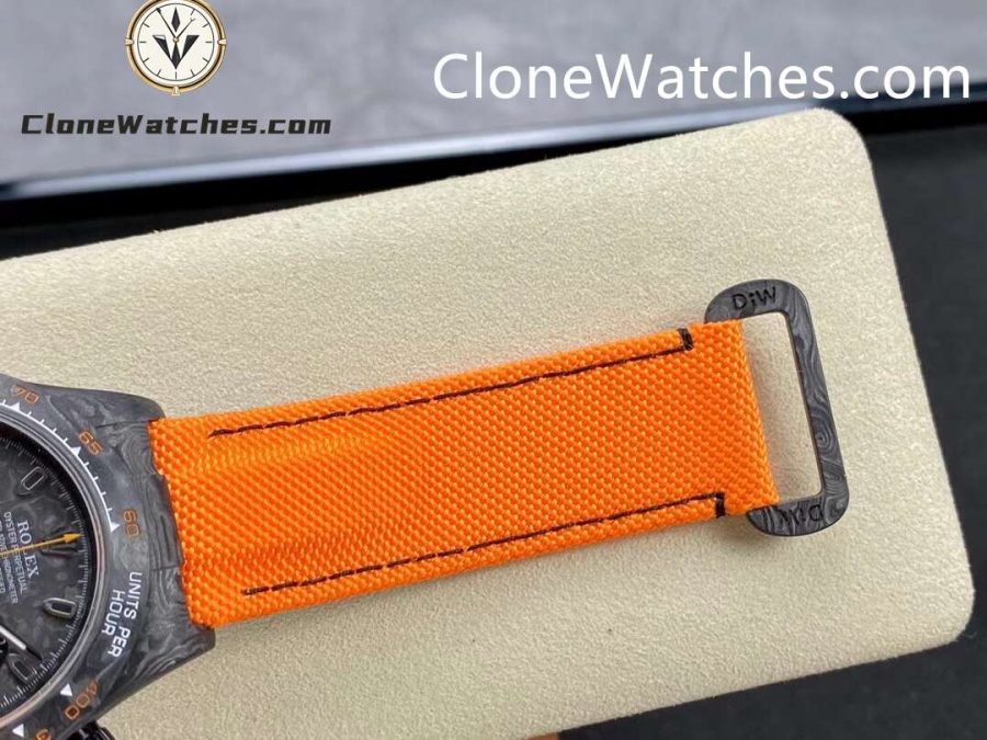 Modified Super Clone Watches 1:1 DiW Rolex Daytona NTPT Carbon “ORANGE EDITION" - Image 8