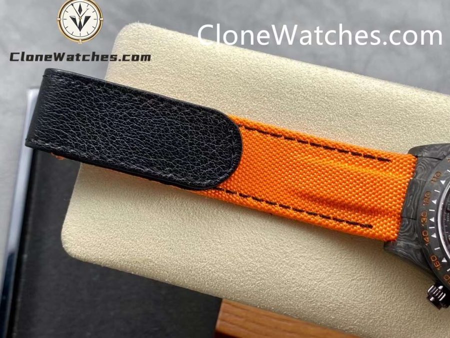 Modified Super Clone Watches 1:1 DiW Rolex Daytona NTPT Carbon “ORANGE EDITION" - Image 9