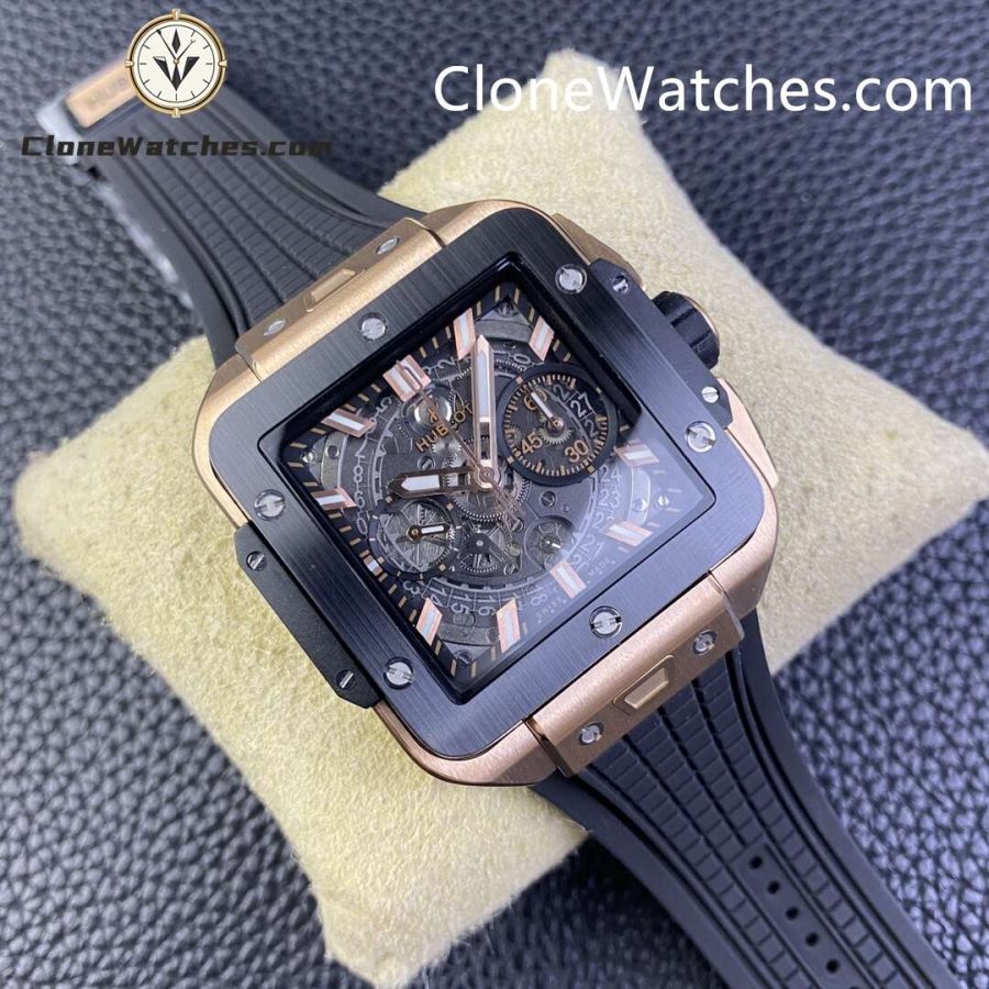 Hublot Super Clone Watches 1:1 Square Bang Unico King Gold Ceramic 42MM 821.OM.0180.RX - Image 4