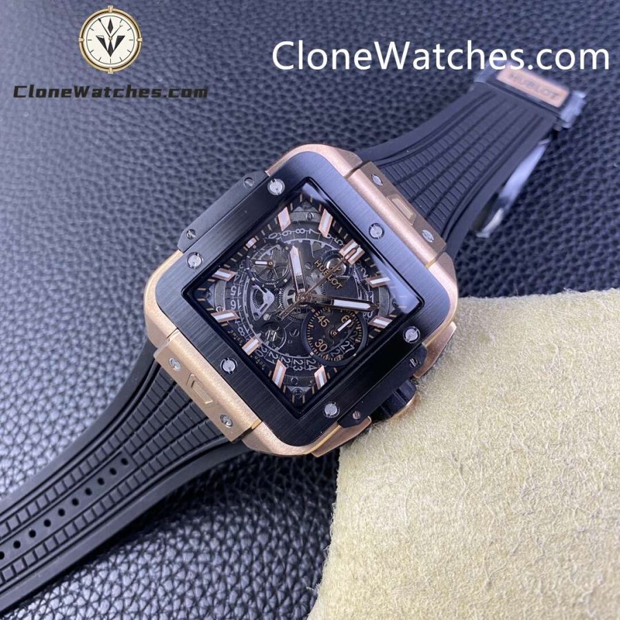 Hublot Super Clone Watches 1:1 Square Bang Unico King Gold Ceramic 42MM 821.OM.0180.RX - Image 5