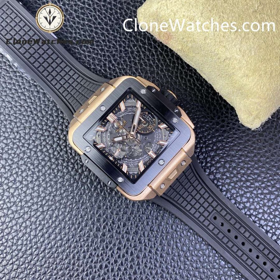 Hublot Super Clone Watches 1:1 Square Bang Unico King Gold Ceramic 42MM 821.OM.0180.RX - Image 6