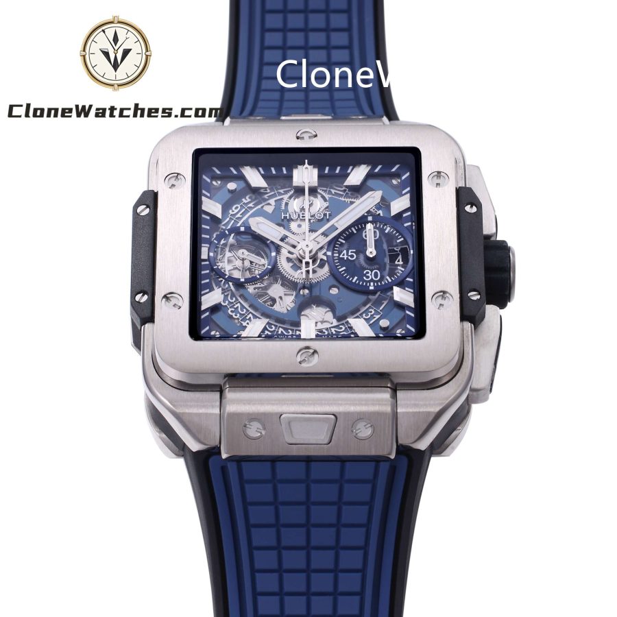 Hublot Super Clone Watches 1:1 Square Bang Unico Titanium Blue 42MM 821.NX.5170.RX - Image 7