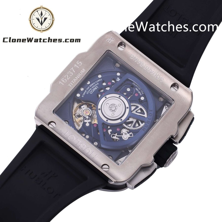 Hublot Super Clone Watches 1:1 Square Bang Unico Titanium Blue 42MM 821.NX.5170.RX - Image 8