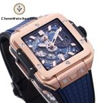 Hublot Super Clone Watches 1:1 Square Bang Unico King Gold Blue 42MM 821.OX.5180.RX - Image 3