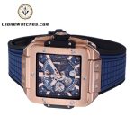 Hublot Super Clone Watches 1:1 Square Bang Unico King Gold Blue 42MM 821.OX.5180.RX - Image 5