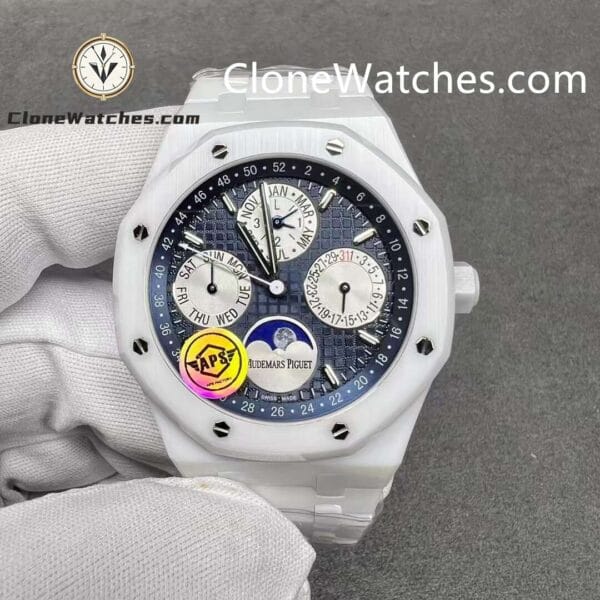 Super Clone Watches – Audemars Piguet  White Ceramic 26579