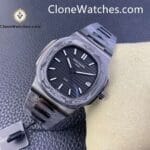 Modified Super Clone Watches 1:1 DiW Patek Philippe Nautilus CARBON BLACK  5711 - Image 6