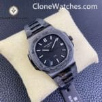 Modified Super Clone Watches 1:1 DiW Patek Philippe Nautilus CARBON BLACK  5711 - Image 3