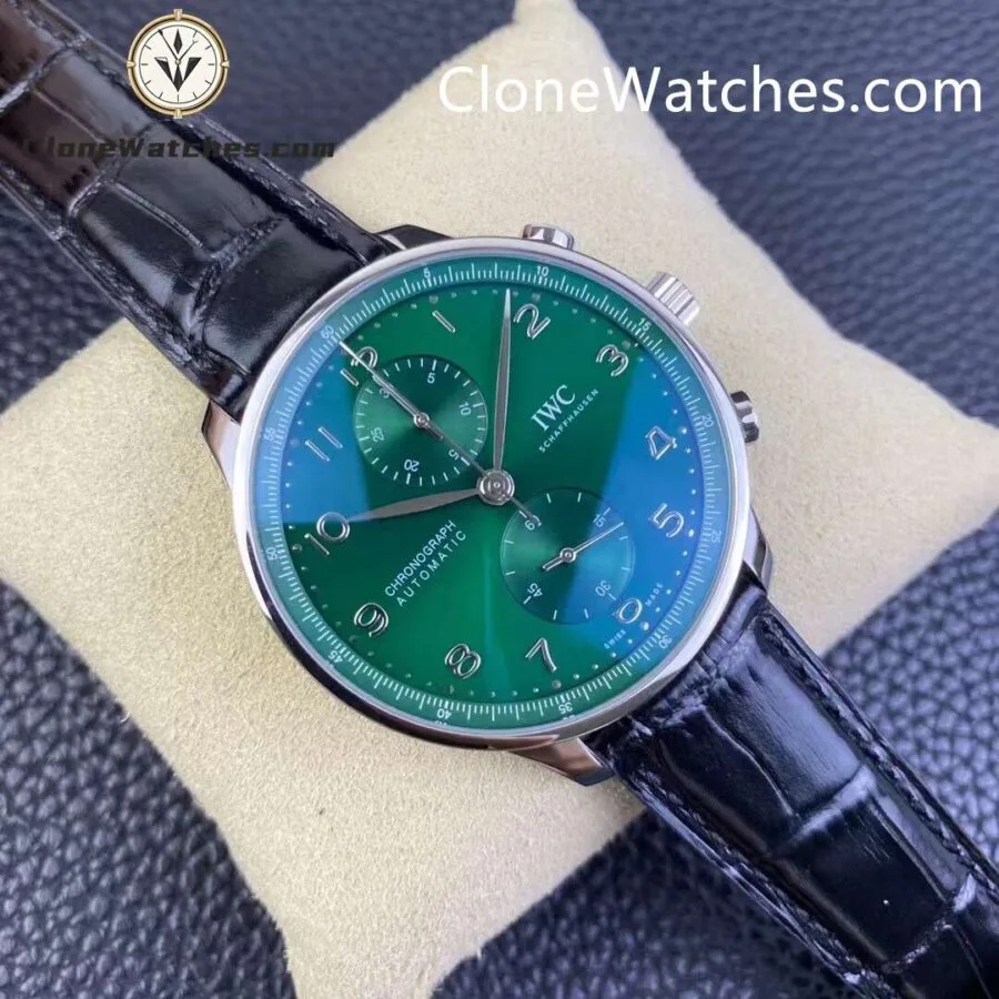 IWC Super Clone Watches 1:1 Portugieser Chronograph Green Dial 41MM IW371615 - Image 5