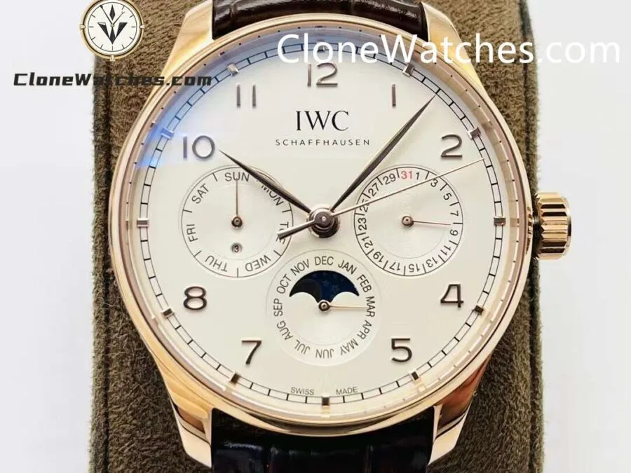 IWC Super Clone Watches 1:1 Portugieser Rose Gold Perpetual Calendar 42MM IW344202 - Image 2