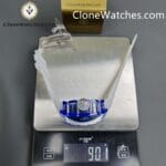 Richard Mille Super Clone Watches 1:1 RM 027 - 03 Blue Crystal Full Transparent Tourbillon White Strap - Image 11