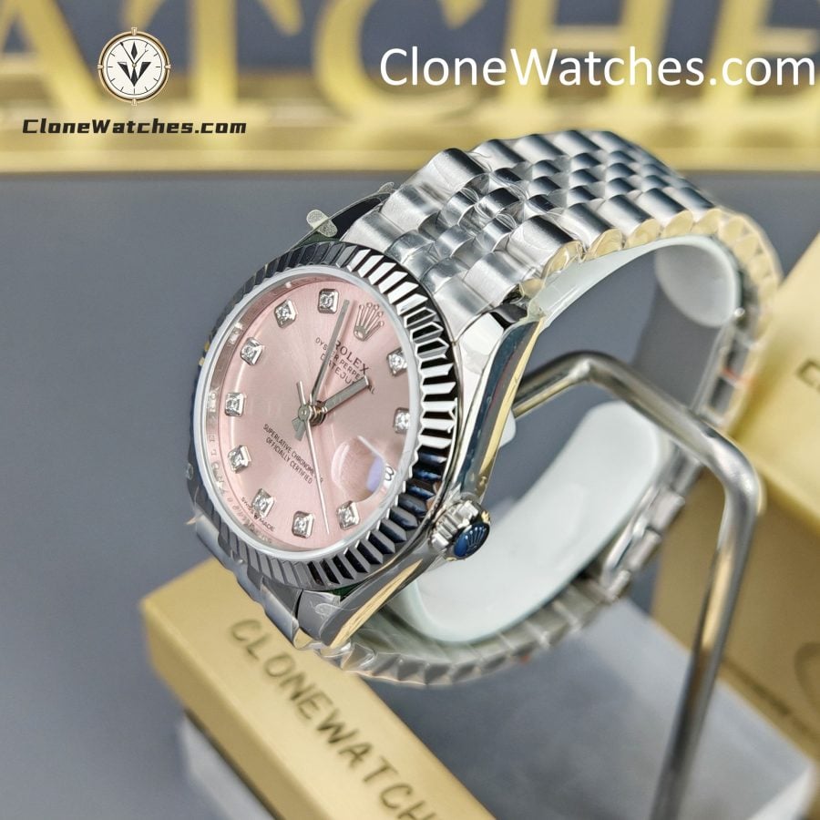 Rolex Super Clone Watches 1:1 DateJust Pink Dial M278274 - 0032 Jubilee 31MM 2236 Movement - Image 2