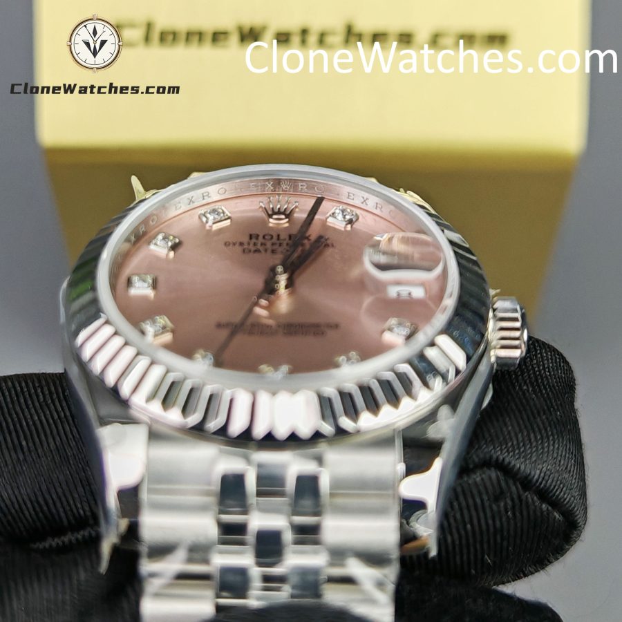 Rolex Super Clone Watches 1:1 DateJust Pink Dial M278274 - 0032 Jubilee 31MM 2236 Movement - Image 13