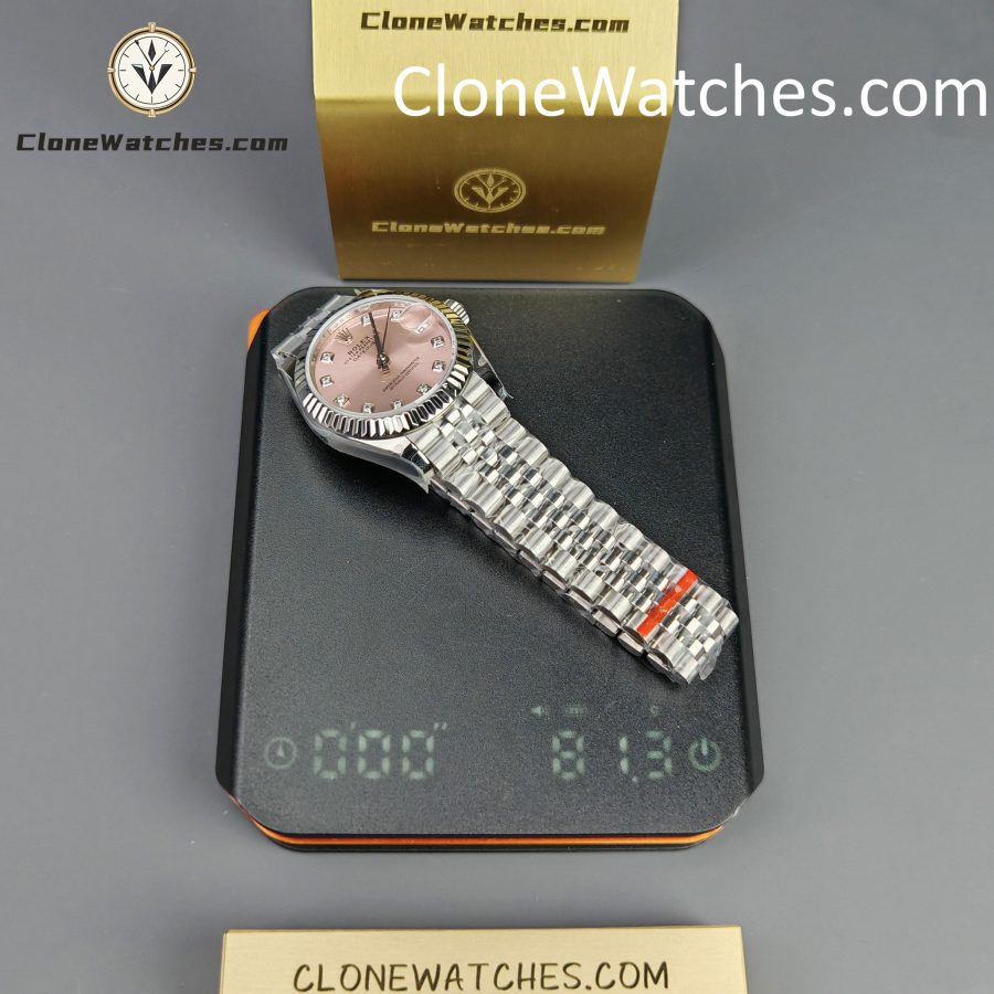 Rolex Super Clone Watches 1:1 DateJust Pink Dial M278274 - 0032 Jubilee 31MM 2236 Movement - Image 16