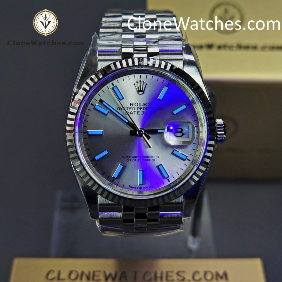 Rolex Super Clone Watches 1:1 DateJust m126234-0013 Silver Dial Jubilee 36MM 3235 Movement - Image 2