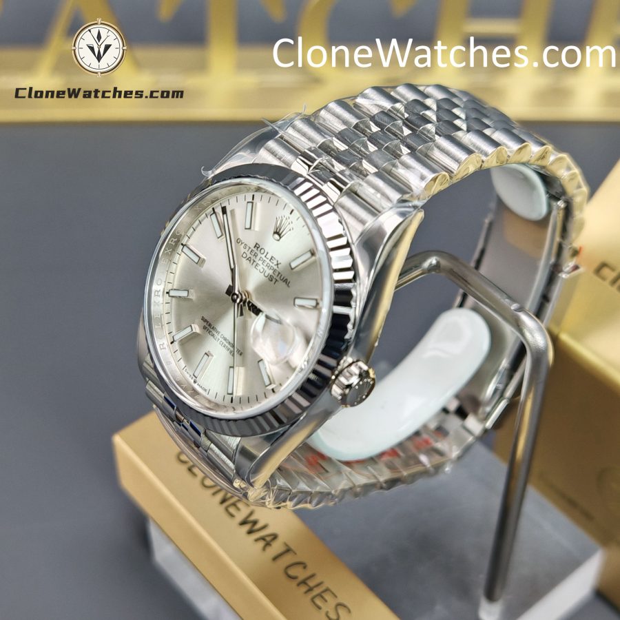 Rolex Super Clone Watches 1:1 DateJust m126234-0013 Silver Dial Jubilee 36MM 3235 Movement - Image 3