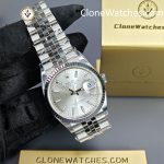 Rolex Super Clone Watches 1:1 DateJust m126234-0013 Silver Dial Jubilee 36MM 3235 Movement - Image 5