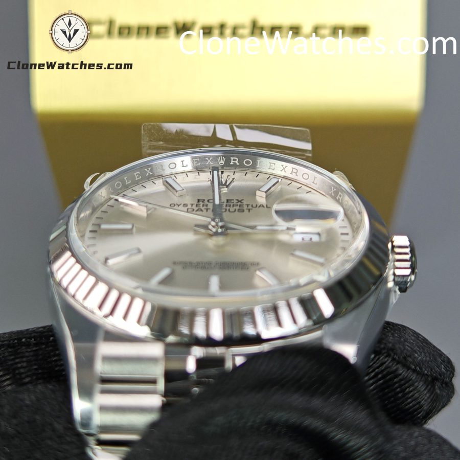 Rolex Super Clone Watches 1:1 DateJust m126234-0013 Silver Dial Jubilee 36MM 3235 Movement - Image 14
