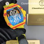 Richard Mille Super Clone Watches 1:1 RM 027 - 03 Tourbillon Rafael Nadal Yellow Strap - Image 3