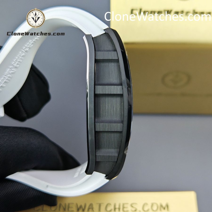 Richard Mille Super Clone Watches 1:1 RM 68 -01 Tourbillon Cyril Kongo White Strap - Image 9