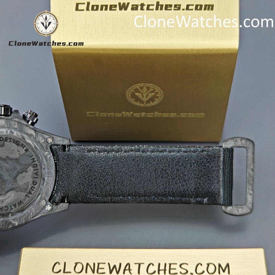 Rolex Super Clone Watches 1:1 Skeleton Daytona Carbon NTPT DIW 4130 Movement - Image 11