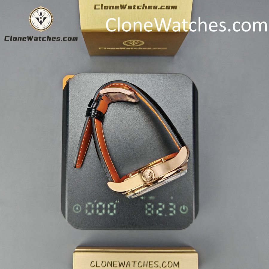 IWC Super Clone Watches 1:1 Portugieser Rose Gold Blue Dial Perpetual Calendar 42MM IW344205 - Image 15
