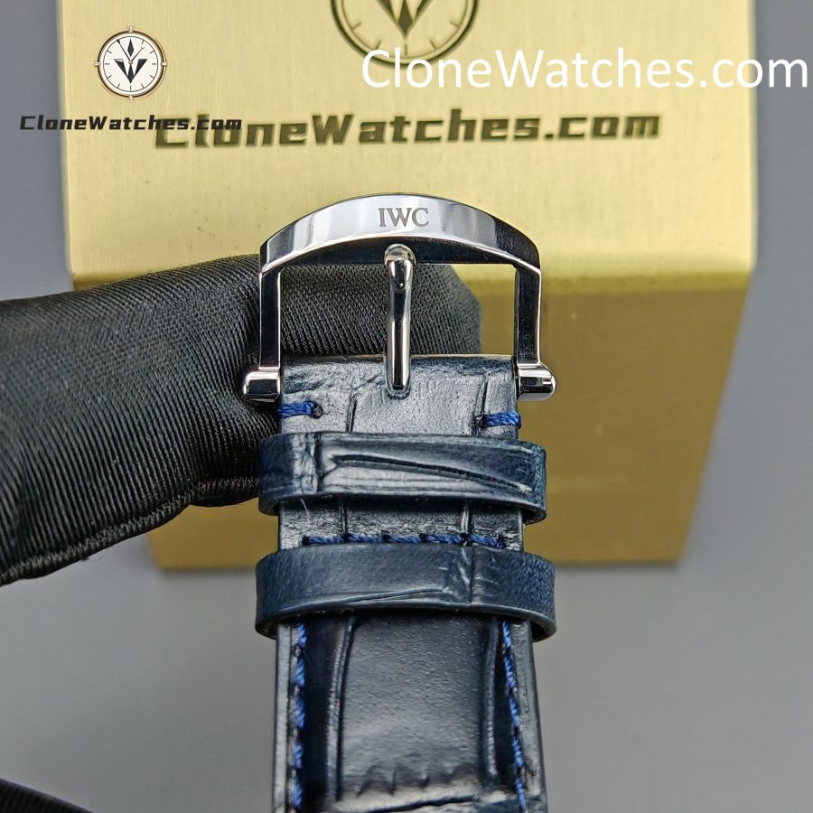 IWC Super Clone Watches 1:1 IW459402 Portofino Automatic Moon Phase 40mm Blue Dial - Image 8