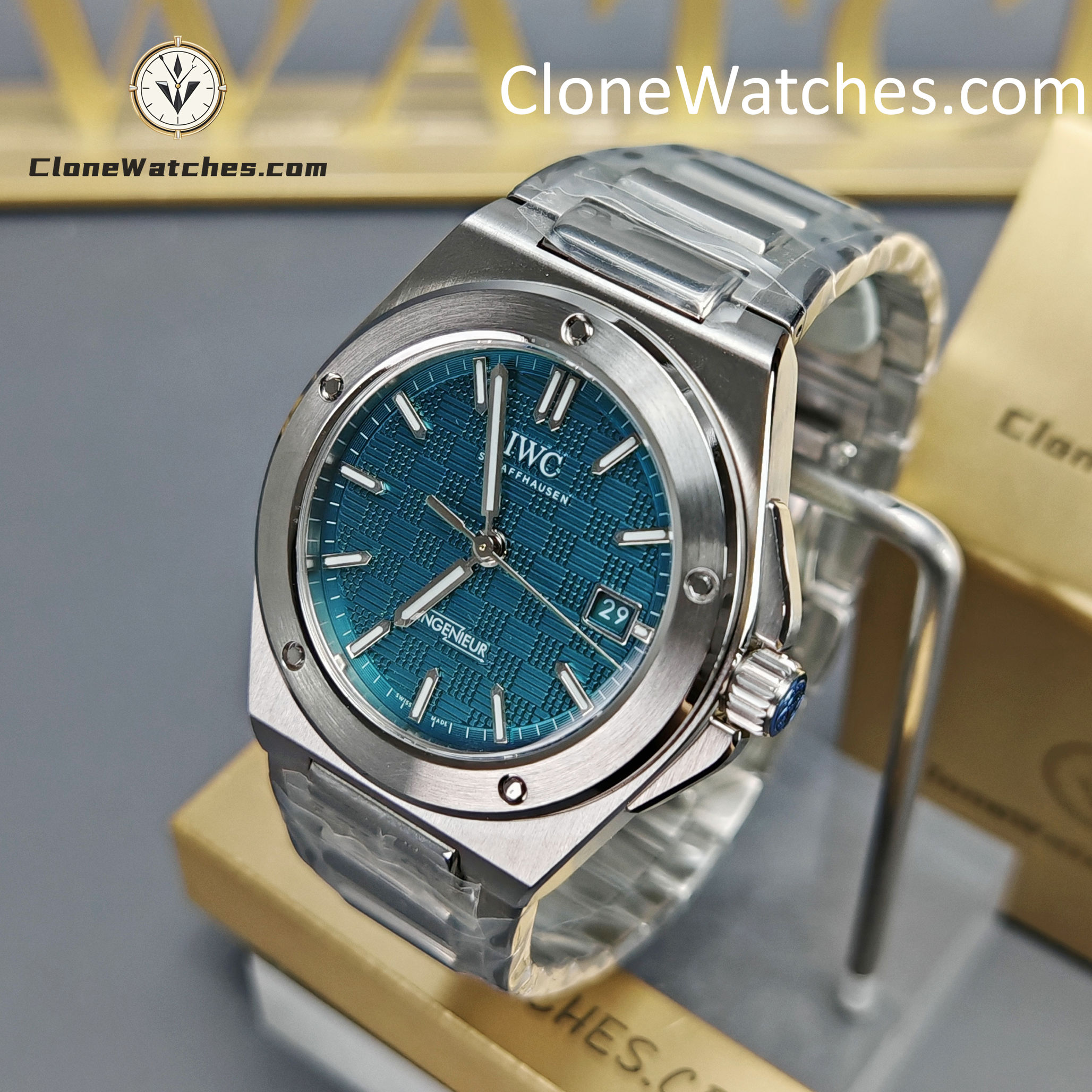 IWC Super Clone Watches 1:1 IW328903 Ingenieur Automatic 40 Aqua Dial - Image 3