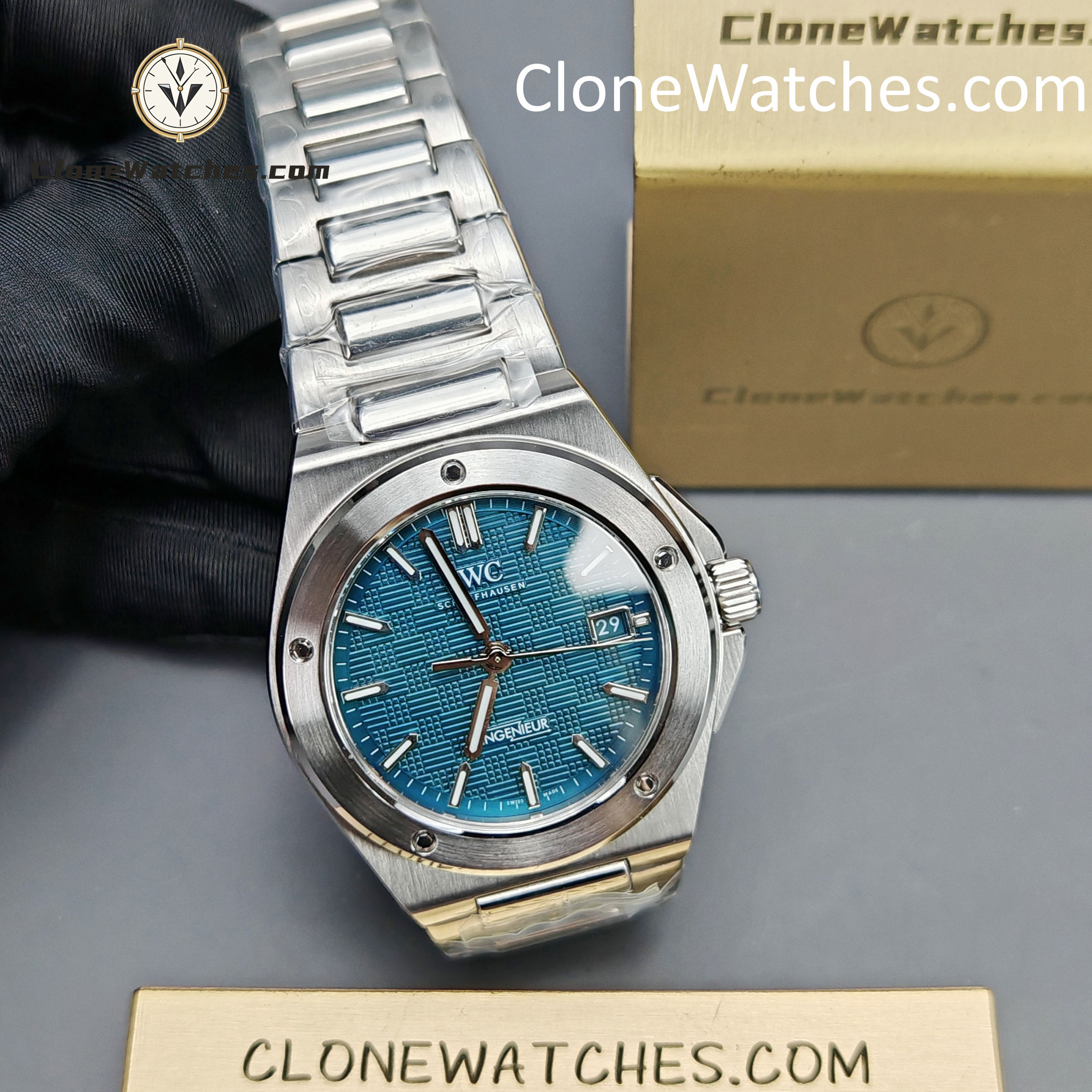IWC Super Clone Watches 1:1 IW328903 Ingenieur Automatic 40 Aqua Dial - Image 5