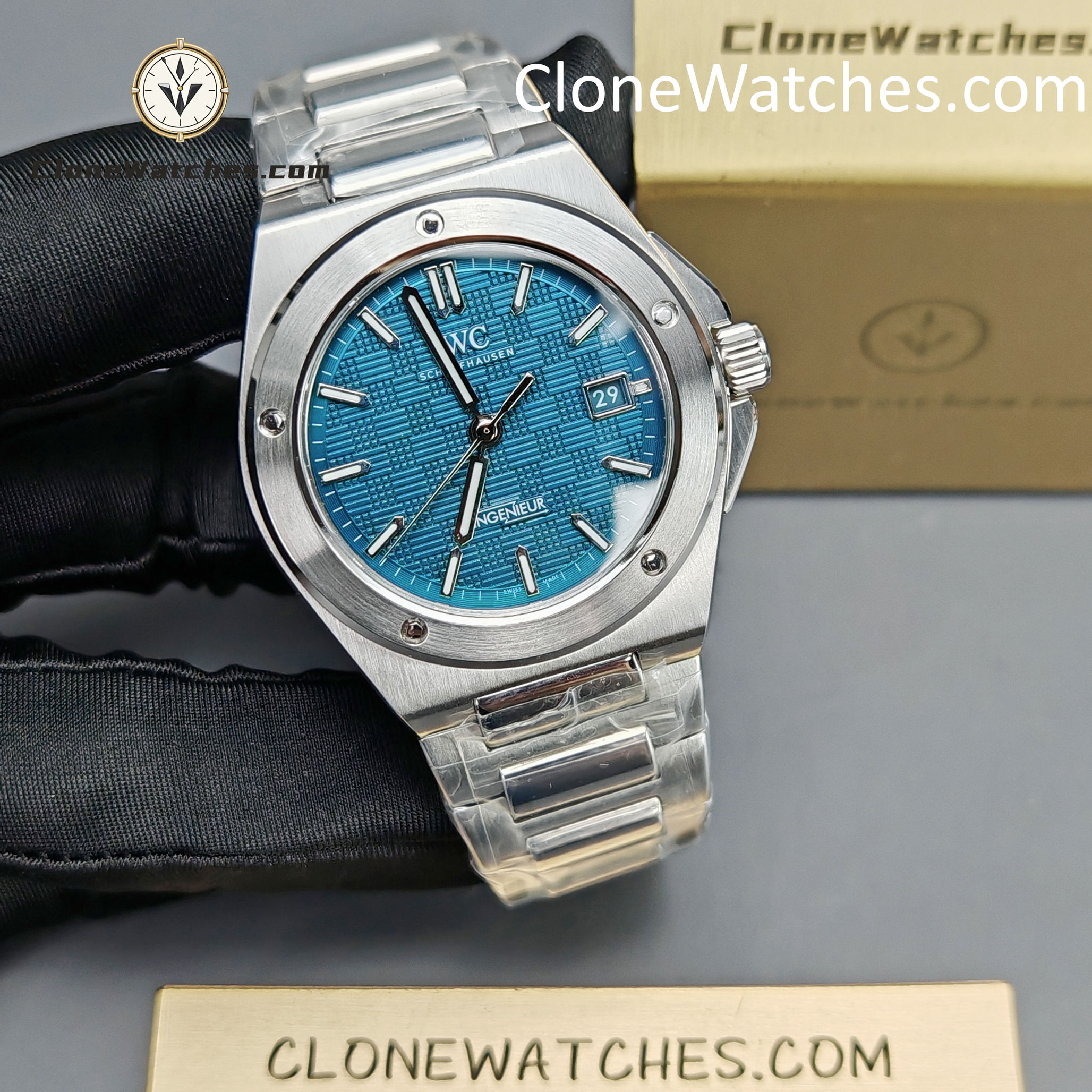 IWC Super Clone Watches 1:1 IW328903 Ingenieur Automatic 40 Aqua Dial - Image 6