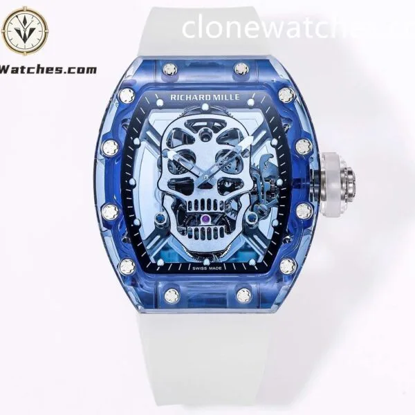 Super Clone Watches – Richard Mille 052 Blue Crystal Tourbillon