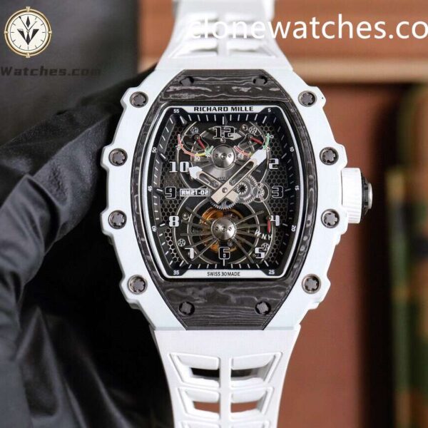 Super Clone Watches – Richard Mille 021- 02 Manual Winding Tourbillon