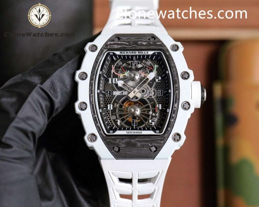 Super Clone Watches – Richard Mille 021- 02 Manual Winding Tourbillon