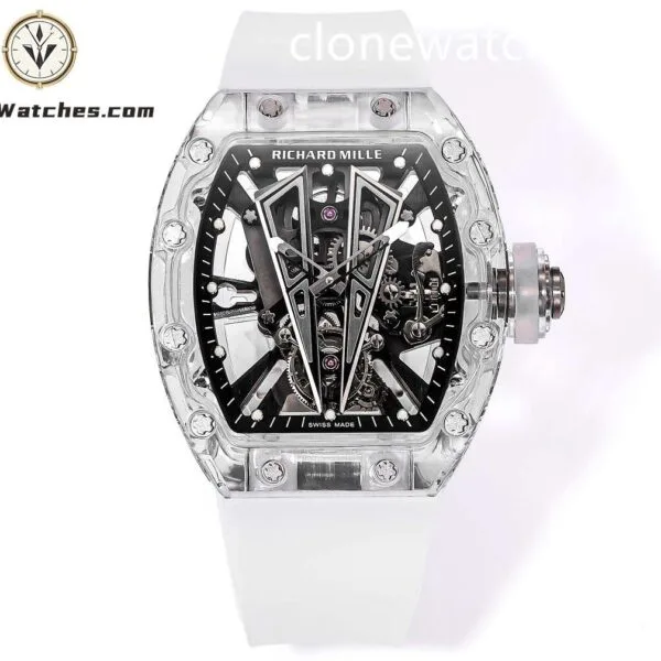 Super Clone Watches – Richard Mille 027 - 03 Full Transparent Tourbillon