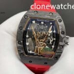 Richard Mille Super Clone Watches 1:1 RM 66 Freedom Proclaimed Tourbillon Red Strap - Image 2