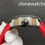 Richard Mille Super Clone Watches 1:1 RM 66 Freedom Proclaimed Tourbillon Red Strap - Image 4