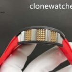 Richard Mille Super Clone Watches 1:1 RM 66 Freedom Proclaimed Tourbillon Red Strap - Image 5