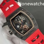 Richard Mille Super Clone Watches 1:1 RM 66 Freedom Proclaimed Tourbillon Red Strap - Image 6