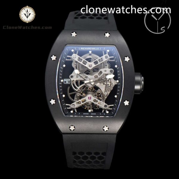 Super Clone Watches – Richard Mille 027 Black Tourbillon 