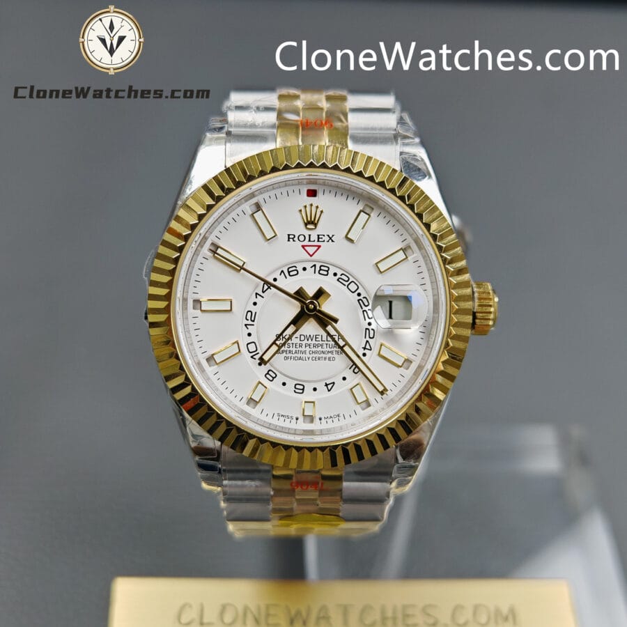 Super Clone Watches – Rolex Sky-Dweller White Dial M336933 - 0006