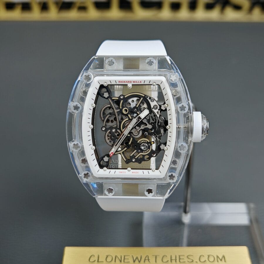 Super Clone Watches – Richard Mille 055 Transparent Tourbillon