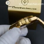 Audemars Piguet Super Clone Watches 1:1 Royal Oak Perpetual Calendar 18K Gold Plated Blue Dial 26574BA 41MM - Image 7