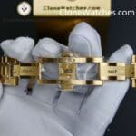 Audemars Piguet Super Clone Watches 1:1 Royal Oak Perpetual Calendar 18K Gold Plated Blue Dial 26574BA 41MM - Image 10