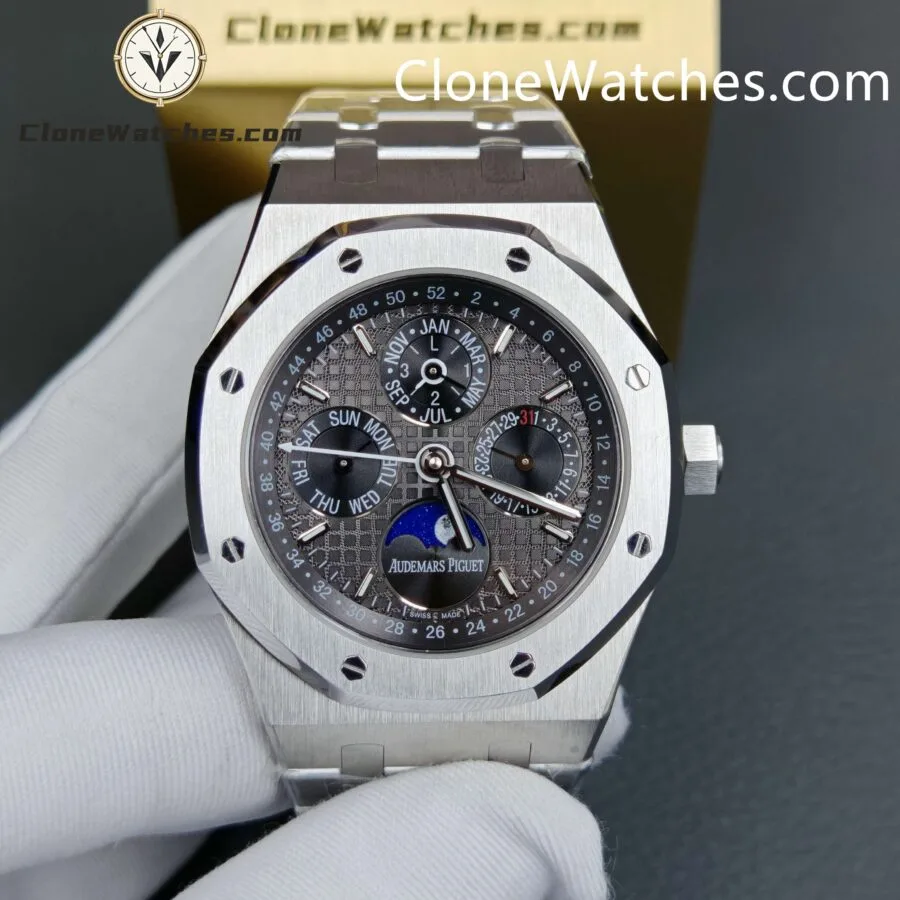 Audemars Piguet Super Clone Watches 1:1 Royal Oak Perpetual Calendar Black Dial 26607BC 41MM - Image 2