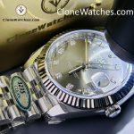 Rolex Super Clone Watches 1:1 DateJust Grey Diamond Jubilee 41MM M126334 - 0006 3235 Movement - Image 7